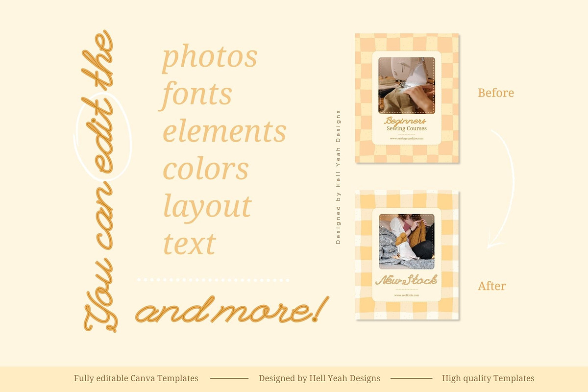 Handmade Biz Instagram Post Template, a Social Media Template by Hell Yeah Designs (Photo 5 of 10)