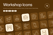 Workshop Icon Art Set, an Outline Icon by Prosymbols (Thumbnail 1 of 7)