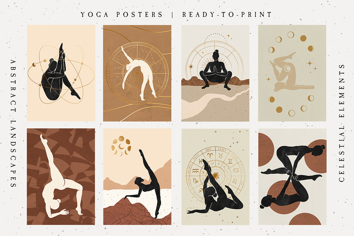 Magic Yoga Esoteric Set, a Healthcare Illustration by NassyArt (Photo 9 of 14)