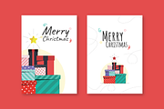 Simple Christmas Card Template, a Card Template by Dimatra Store (Thumbnail 1 of 2)