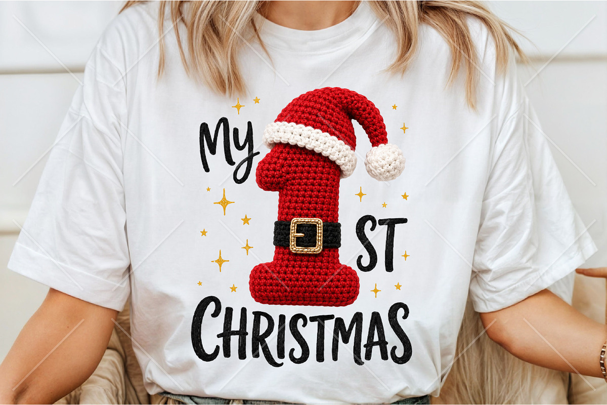 My 1st Christmas PNG T-Shirt, a Seasonal Illustration by Canvas Craft (Photo 3 of 5)