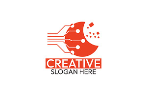 Technology Logo, a Branding & Logo Template by Hzai-Designs (95)