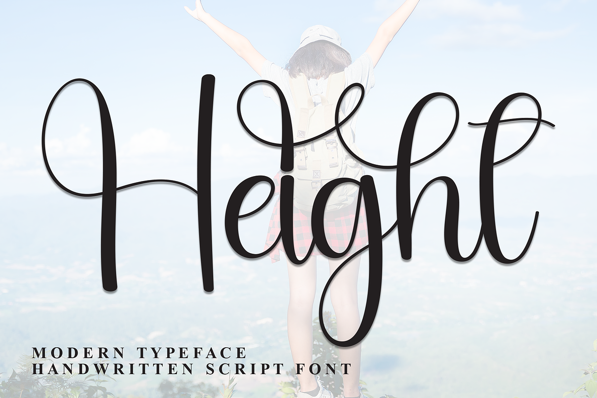 Height | Script Font, a Handwritten Font by Scratchones (Photo 1 of 9)
