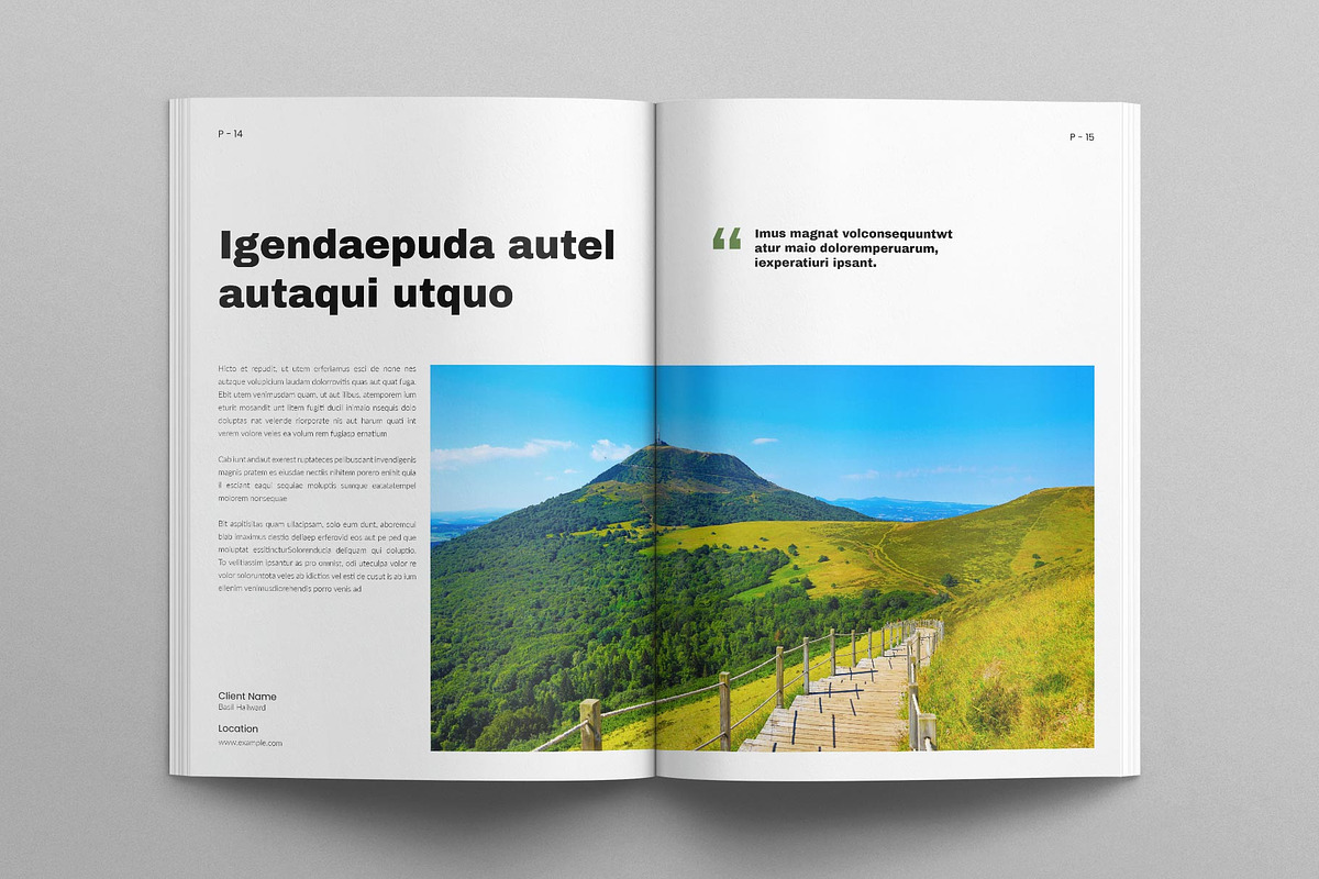 Nature Magazine Template, a Magazine Template by E-Type (Photo 6 of 7)