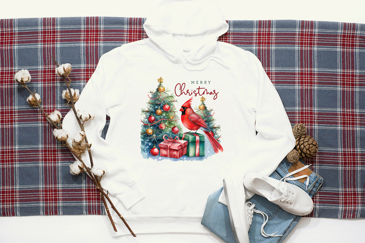 Cardinal Christmas PNG Bundle, a Graphic by CraftlabSVG (Photo 10 of 15)