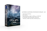 Glittering Lightning Overlays Ps preview 2