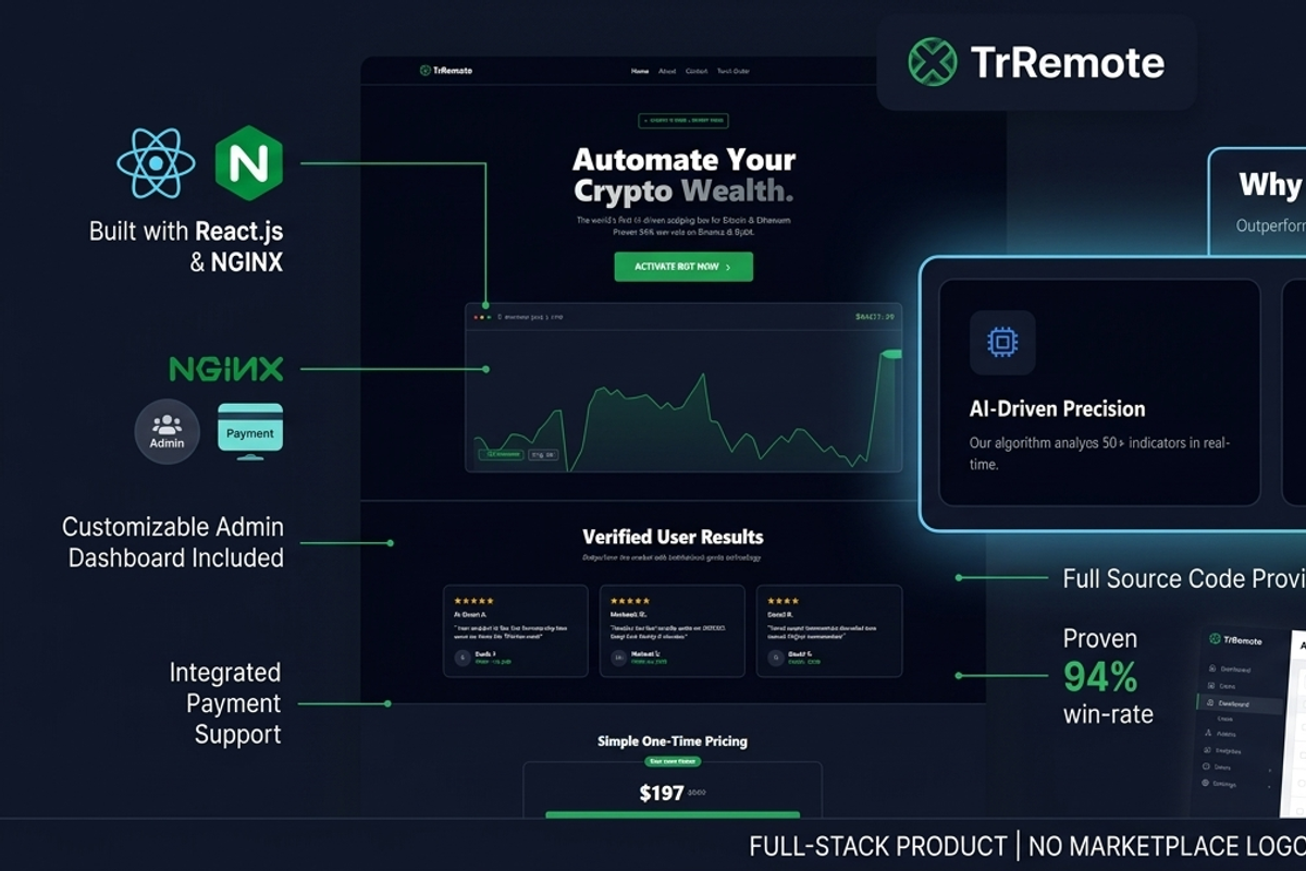 Automated Digital Selling Store, a React Template by graphicforest (Photo 7 of 12)