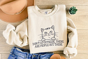 Funny Cat PNG, Black Cat Humor Tee,, an Illustration by SharpMarketplace (Thumbnail 8 of 9)