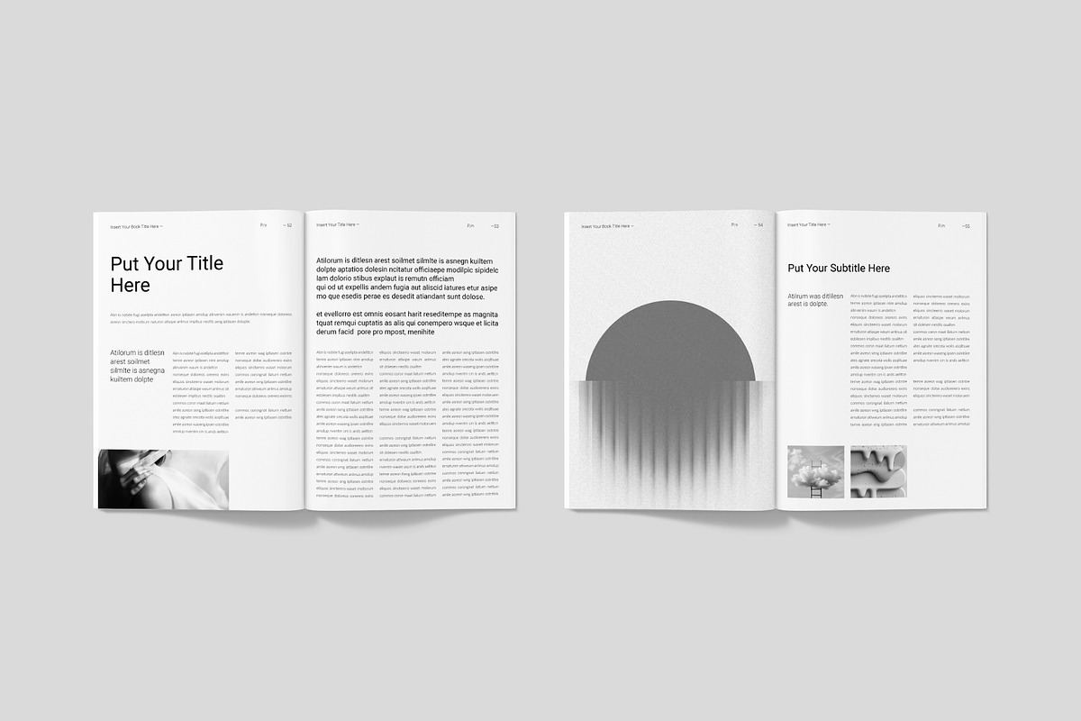 Book Title Layout Design Template, a Brochure Template by ElvinPrint (Photo 15 of 26)