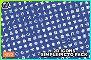2D Icons - Simple Picto Pack, a Solid Icon by LAYERLAB (Thumbnail 1 of 5)