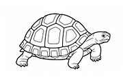 Turtle Line Art Illustration Bundle, an Illustration by Creativeshirt (Thumbnail 32 of 48)