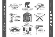 9 Barbershop Logos Templates Vol.2, a Branding & Logo Template by Art Design (Thumbnail 1 of 9)