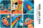 Robots, Aliens and Space, a Decorative Illustration by Digital Art Creations (Thumbnail 2 of 6)