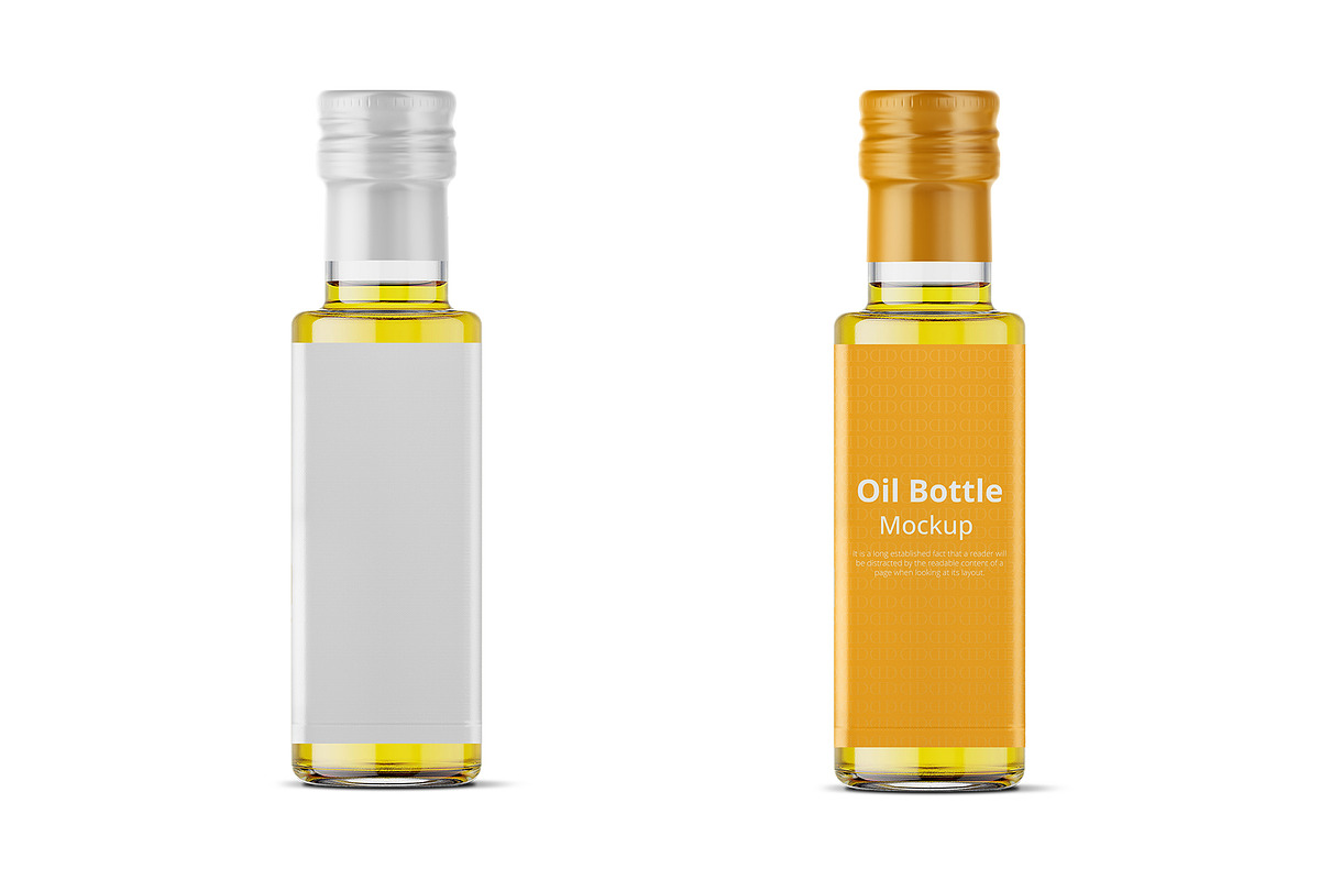 Oil Bottle Mockup, a Packaging Mockup by Designbuys (Photo 1 of 2)
