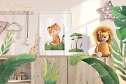 SAFARI ANIMALS Watercolor clipart, an Object Graphic by OlliArtDesign (Thumbnail 4 of 7)