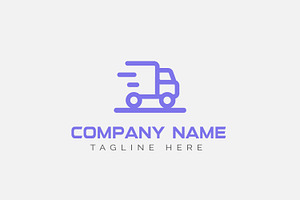 Delivery Truck Logo Concept, a Branding & Logo Template by Toufiqul