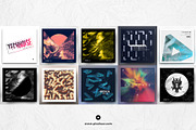 50 Minimal Album Covers Bundle, a Social Media Template by pixelsao (Thumbnail 3 of 6)