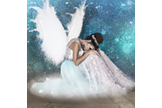 Custom art, Angel, Sympathy art, a Card Template by Boho Pixel Dust (Thumbnail 1 of 4)