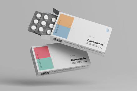 Pills Box Mockup, a Packaging Mockup by Graphic Pear