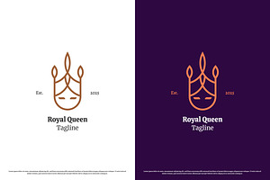 Queen Kingdom Logo Design Icon, a Branding & Logo Template by Morvana Crew