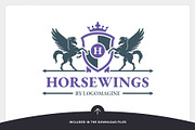 Pegasus Crest Logo Template, a Branding & Logo Template by LOGOMAGINE (Thumbnail 8 of 13)