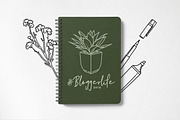 Blog Icons Pack - Social Media, an Outline Icon by Hatch Design Workshop (Thumbnail 8 of 9)