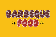 Grilled Sausage - Display Font, a Font by KiddoGlyphs Studio (Thumbnail 2 of 3)