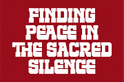 Prayer Nights - Modern Slab Serif, a Slab Serif Font by Pian45 Studio (Thumbnail 2 of 8)