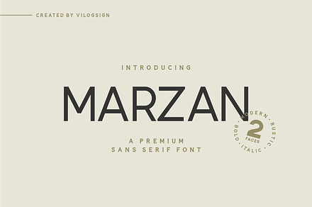 Marzan a Sans Serif Texture Font
