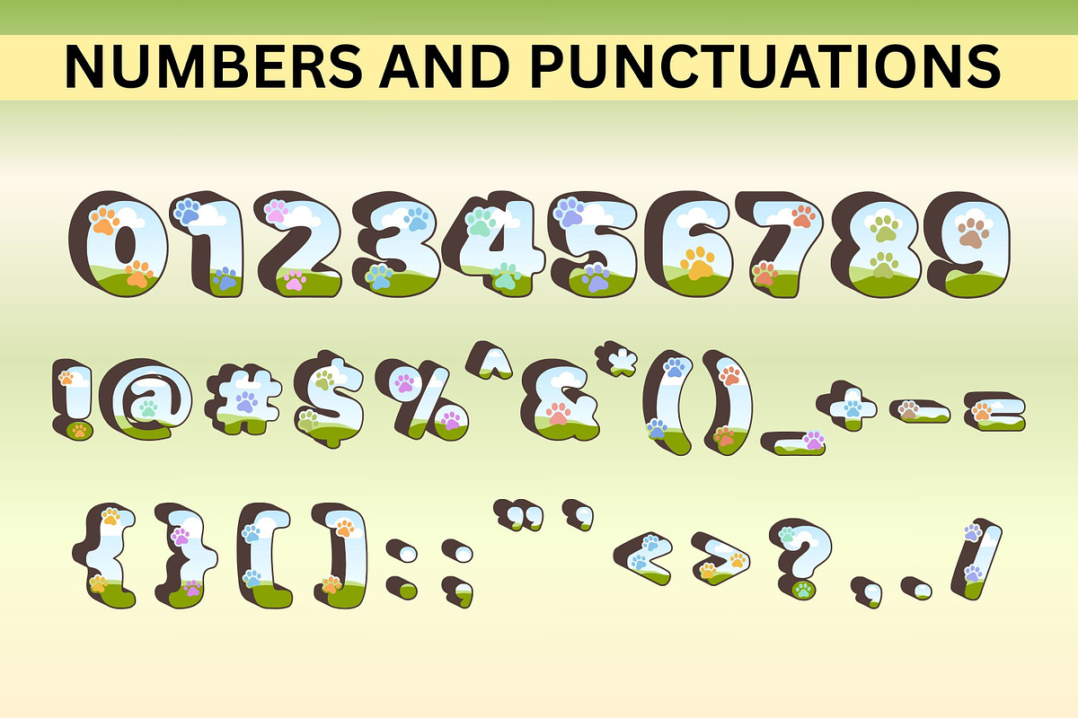 Purr & Paw Canva Alphabet Frame, a Marketing Template by Adalin Shop (Photo 3 of 4)