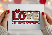 Faux Yarn Chunky LOVE Png, Valentine, an Illustration by Canvas Craft (Thumbnail 4 of 7)