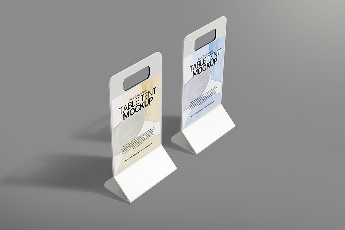 Table Tent Mockup, an Advertising Mockup by Mockupnine