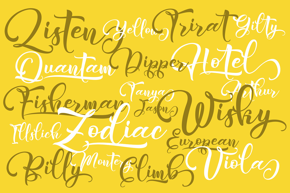 Ahatar Font, a Script Font by TyphoonStudio (Photo 2 of 3)