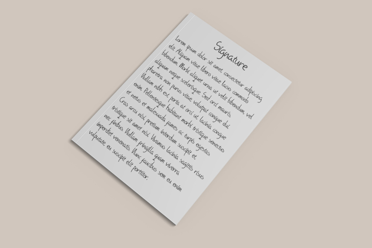Signature Hanswritten School Font preview 2