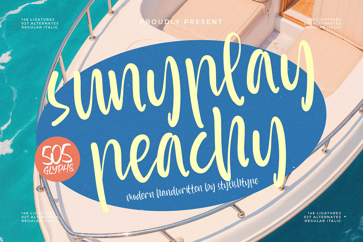 Sunyplay Peachy - Modern Handwritten, a Script Font by stylishtype.co (Photo 1 of 20)