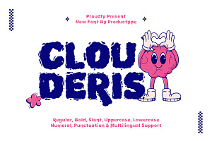 Clouderis - Bubble Font, a Handwritten Font by productype1