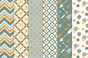 Hemlock Green Glitter Patterns, a Pattern Graphic by Amanda Ilkov (Thumbnail 2 of 3)