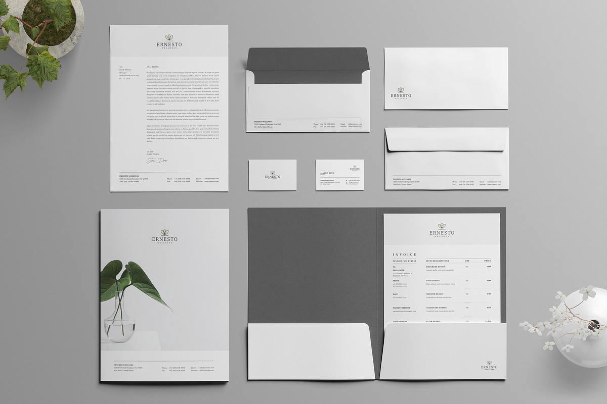Ernesto Corporate Identity, a Stationery Template by ThemeDevisers (Photo 6 of 6)