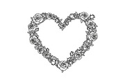 Floral Heart Frame SVG Bundle, an Illustration by Designs_River (Thumbnail 2 of 31)