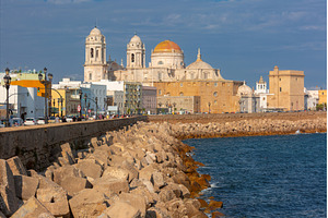Cadiz Cathedral and waterfront, an Architecture Photo by kavalenkava