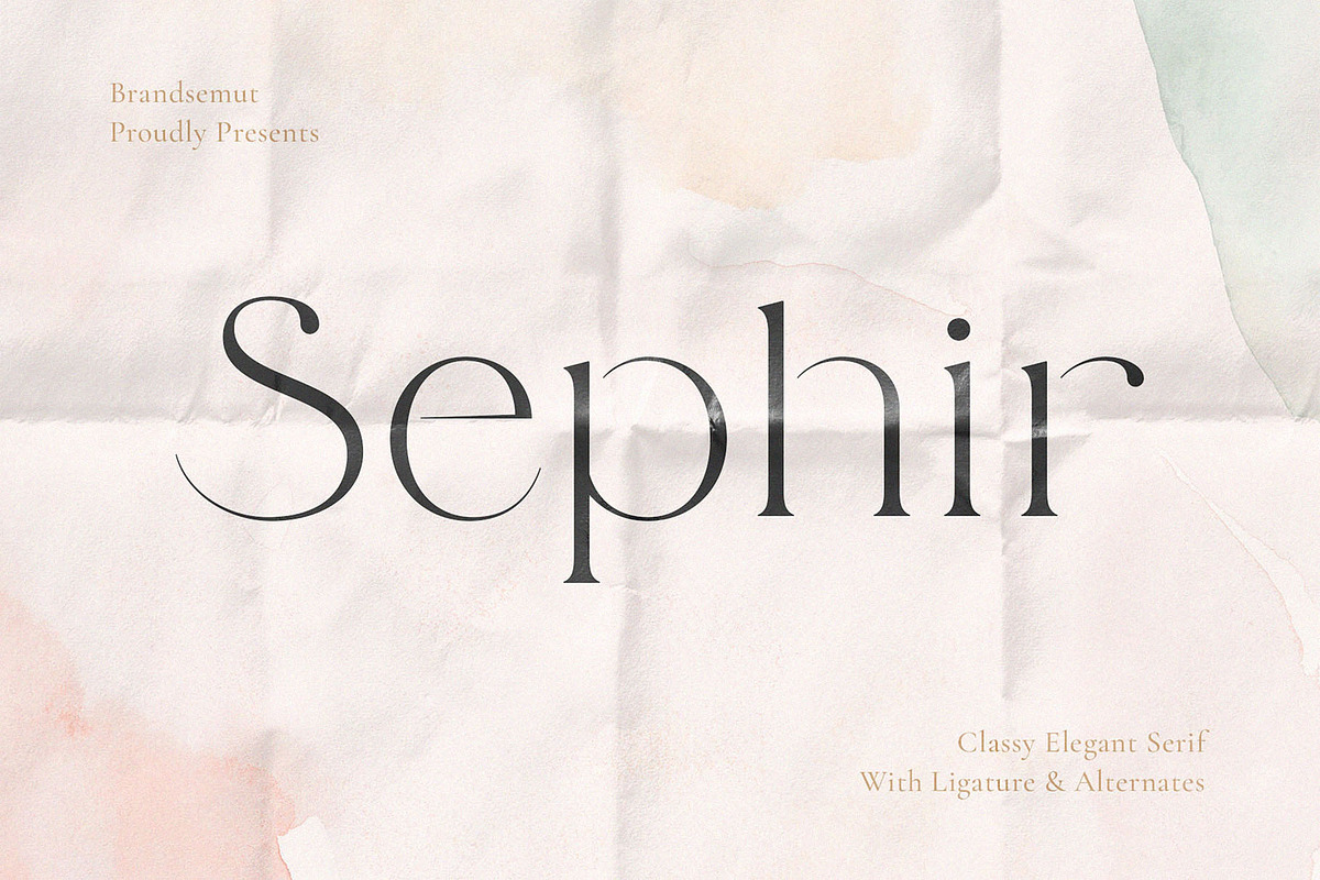 Sephir || Classy Elegant Serif, a Serif Font by BrandSemut (Photo 1 of 10)