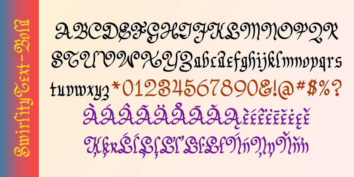 SwirlityText, a Blackletter Font by Ingrimayne Type (Photo 7 of 9)