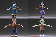 Halloween 3D Character Pack 04, a Characters & Person 3D Model by Dudukbersama (Thumbnail 1 of 5)