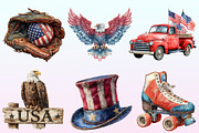Watercolor the Great American Png, a Graphic by CitraGraphics (Thumbnail 4 of 4)