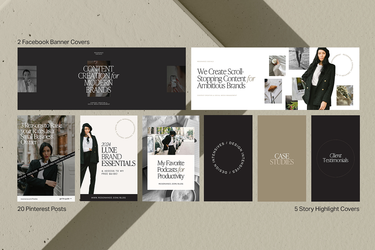 Luxurious Canva Social Media Templates