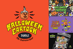 Halloween Cartoon Bundle