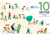 Outdoor Activities Vector Scenes, a Healthcare Illustration by Tera Vector (Thumbnail 1 of 2)