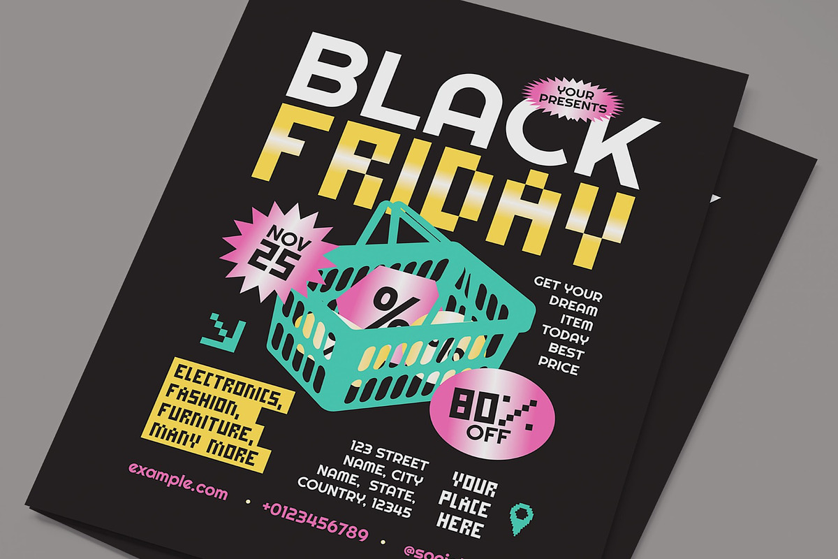 Black Friday Flyer, a Flyer Template by graphicook (Photo 2 of 3)