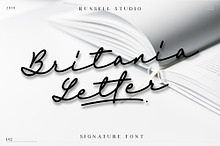 Britania Letter Signature Script