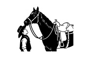 Western Cowboy Horse Silhouette Bund, an Illustration by Designs_River (Thumbnail 47 of 51)